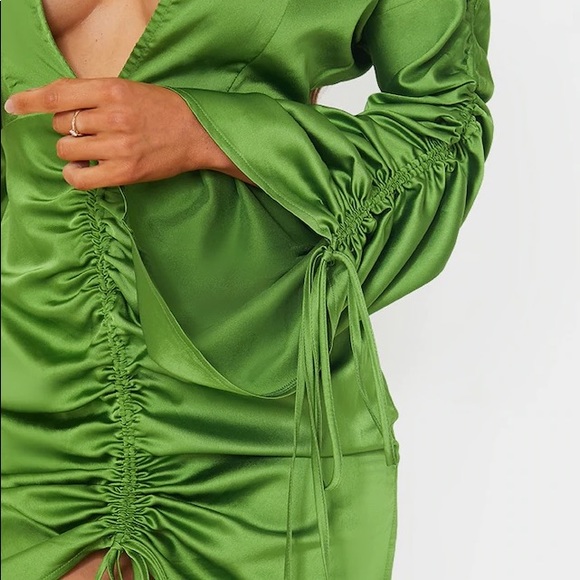 PLT Olive Green Dress - Picture 3 of 7